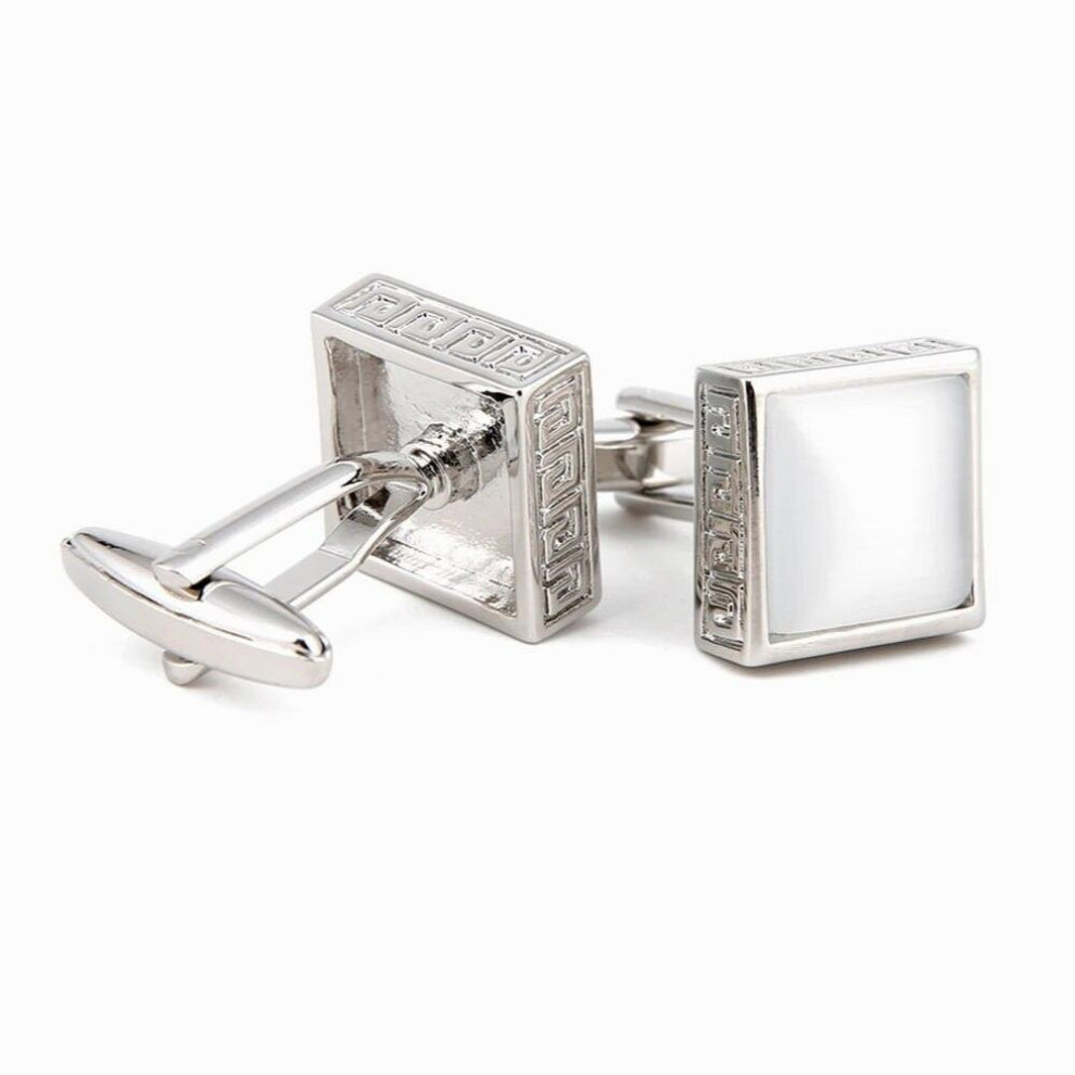 Cufflinks for Men XK18S390 Crystal Square Silver Buttons Casual French Shirts Cuff Links Wedding