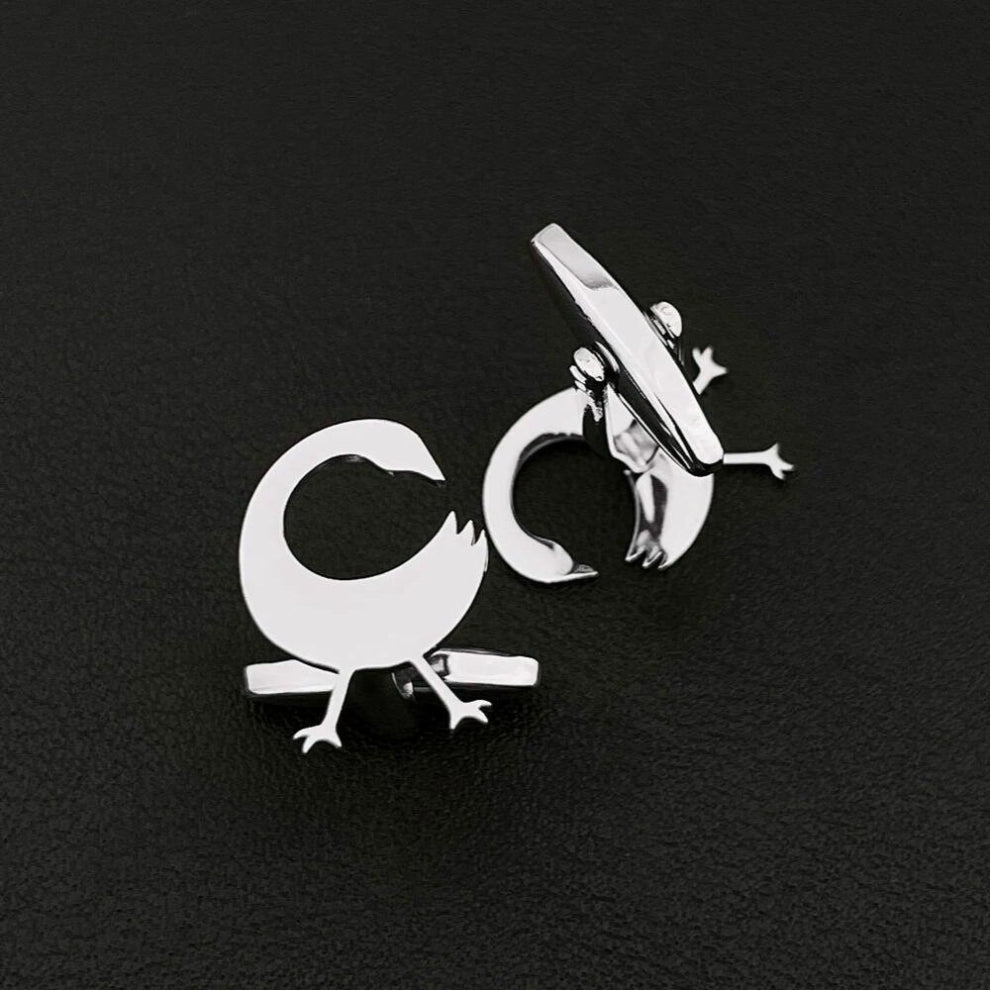 Ghana Adinkra Tattoo SANKOFA Cufflinks for Men Women Sleeves Clasp Clips Suit Buckle Stainless Steel Jewelry Christmas