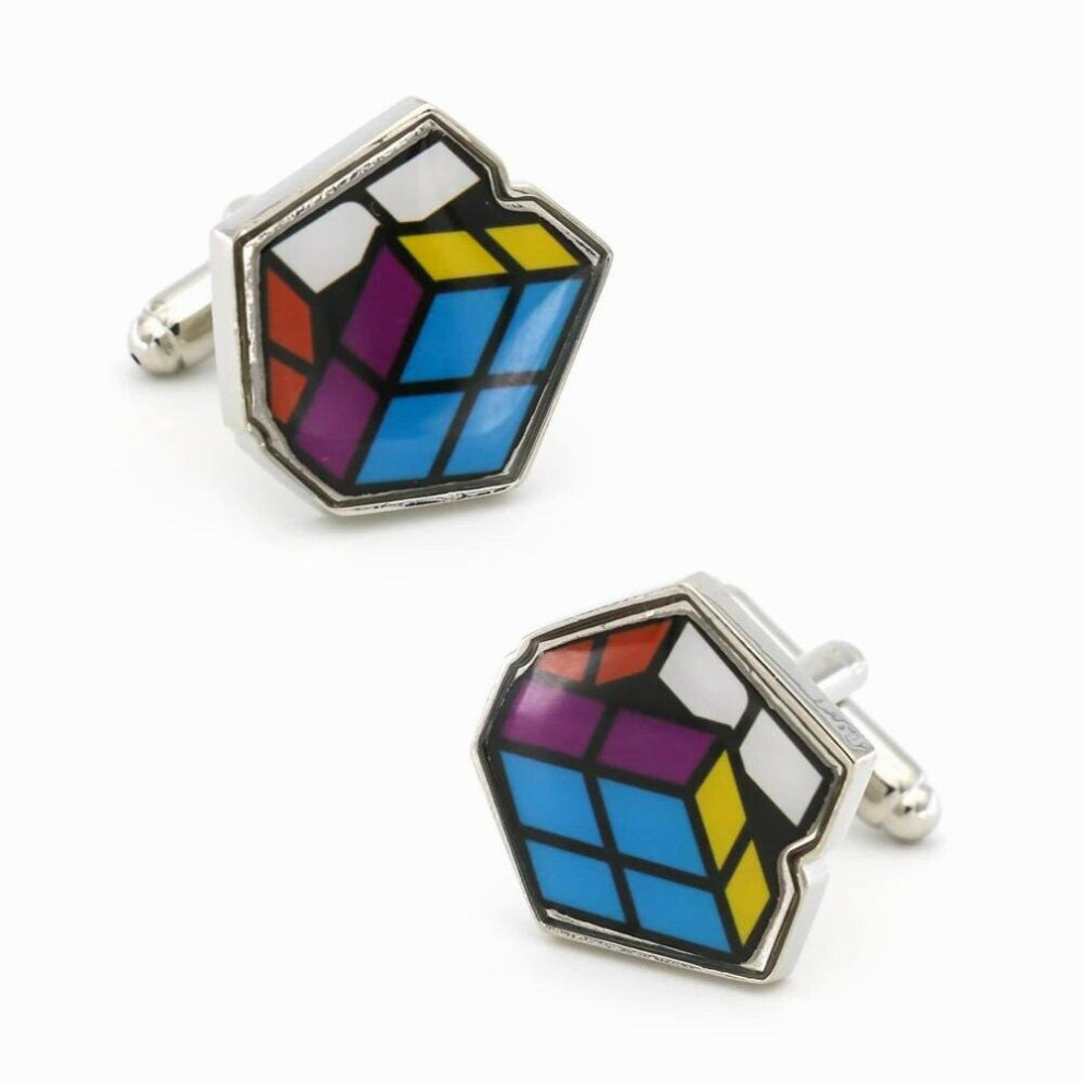 Magic Square Cuff Links For Men Toys Brass Material Muti-color Cufflinks Wholesale&retail