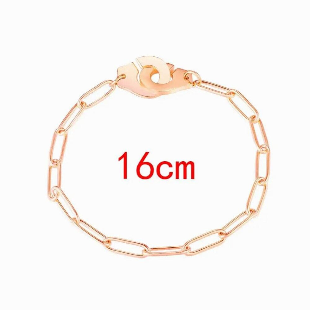 Handcuff Bracelet Necklace Stainless Steel Bracelets Bangle Bracelet For Women Men Jewelry Pulseiras