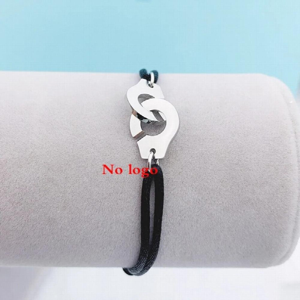 Colourful Adjusstable Rope Stainless Steel Handcuff Bracelet Necklace Menottes Bijoux Corde Bracelet Necklace for Women Men