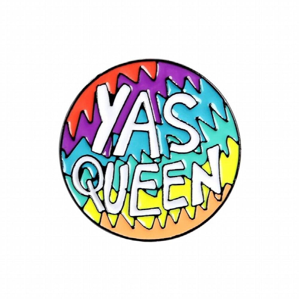 Yes Queen Quote pins Fortune cookie enamel pins Couple cat badges brooches Animal Lapel pin Jackets bag Jewelry woman