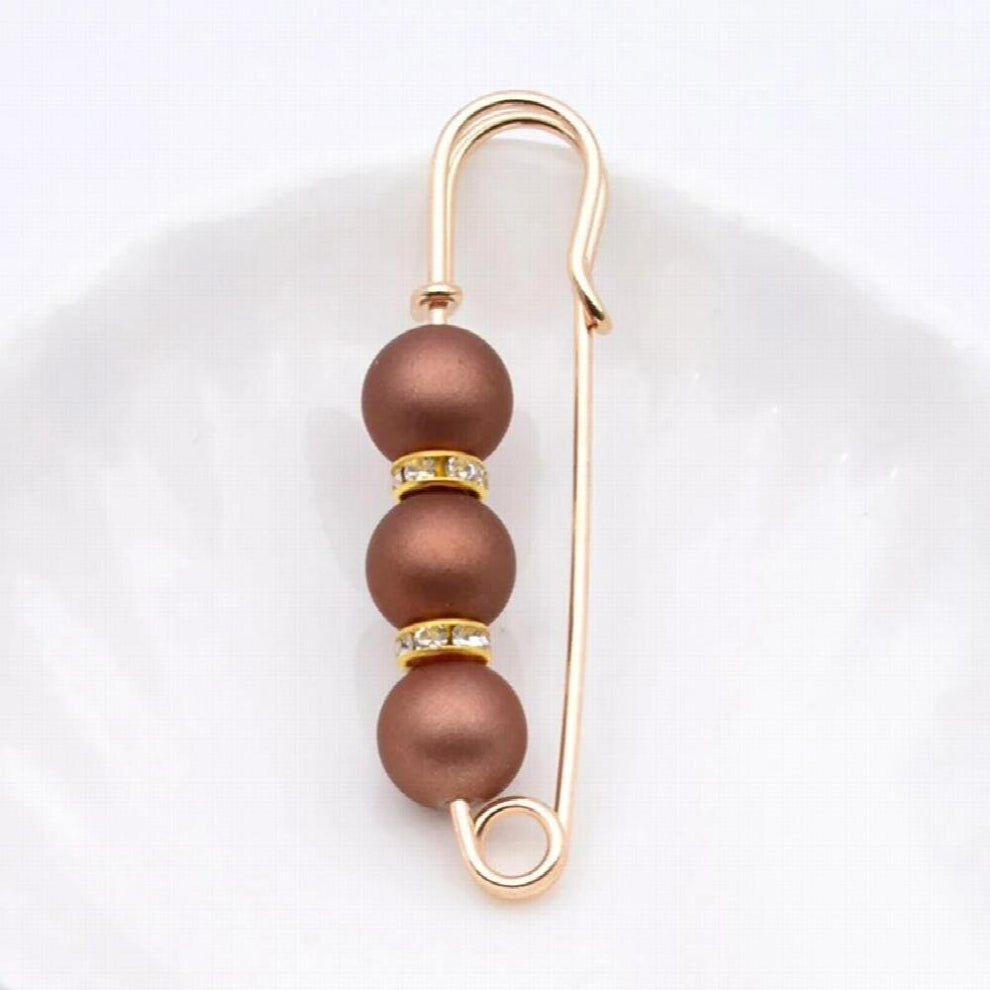 Simulated Pearl Brooch Pin Scarf Cardigan Skirt Sweater Pins Brooches Dress Rhinestone Decoration Buckle Pin Jewelry