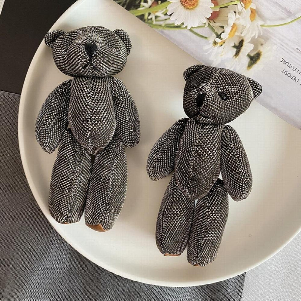Korea bear brooch pins cartoon 3D doll student school uniform brooch backpack accessories for children