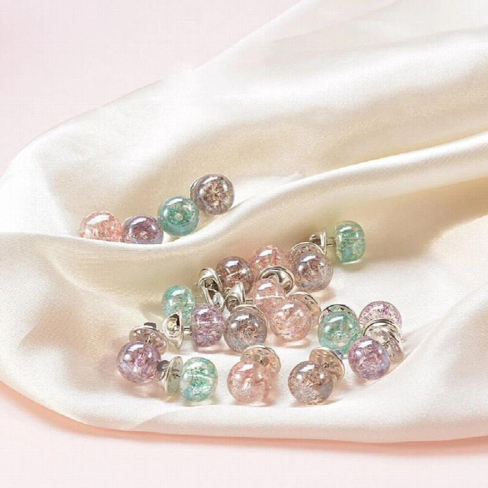 10pcs Anti-glare Pearl Brooches Cardigan Clip Suit Pin Anti-Exposure Buckle Jewelry Gift Colorful Women Accessories