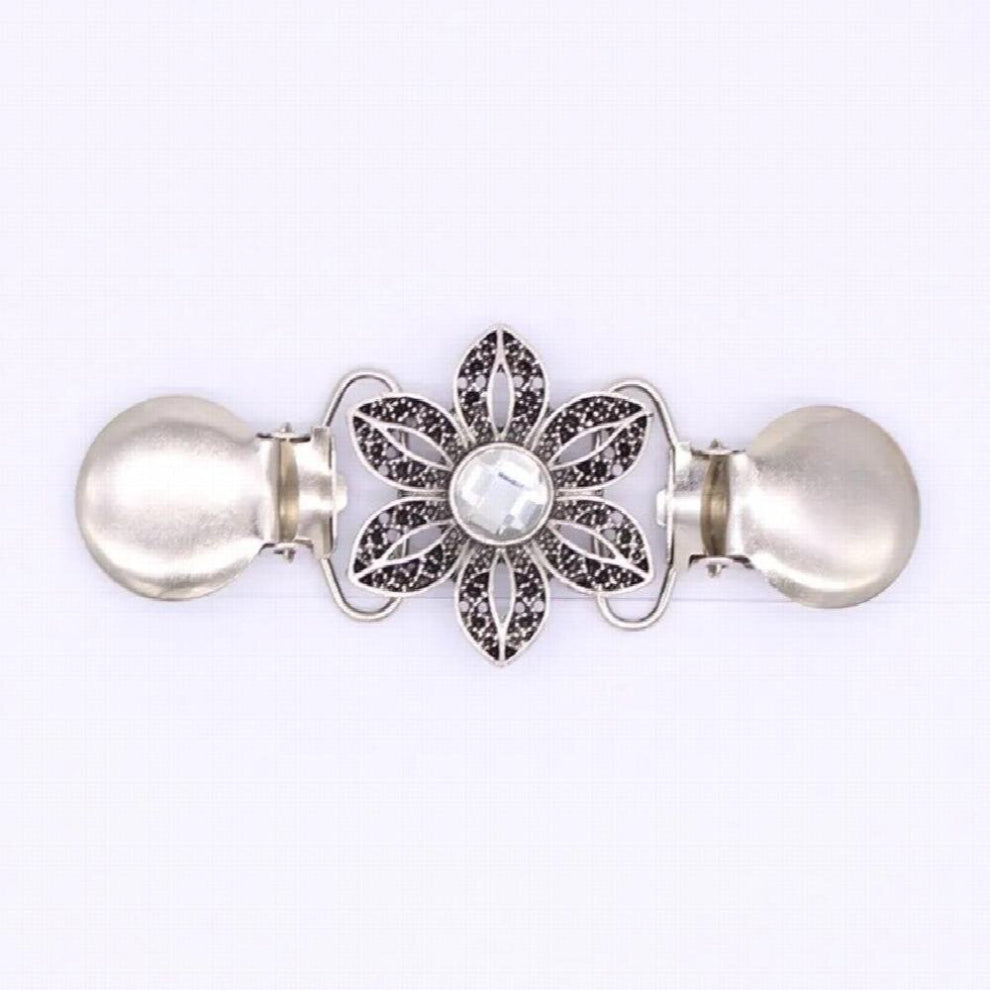 1PC Retro Cardigan Clip Cape Shawl Shirt Sweater Collar Duck Clip Pearl Rhinestones Blouse Buckle Clothing Decoration Brooch Pin