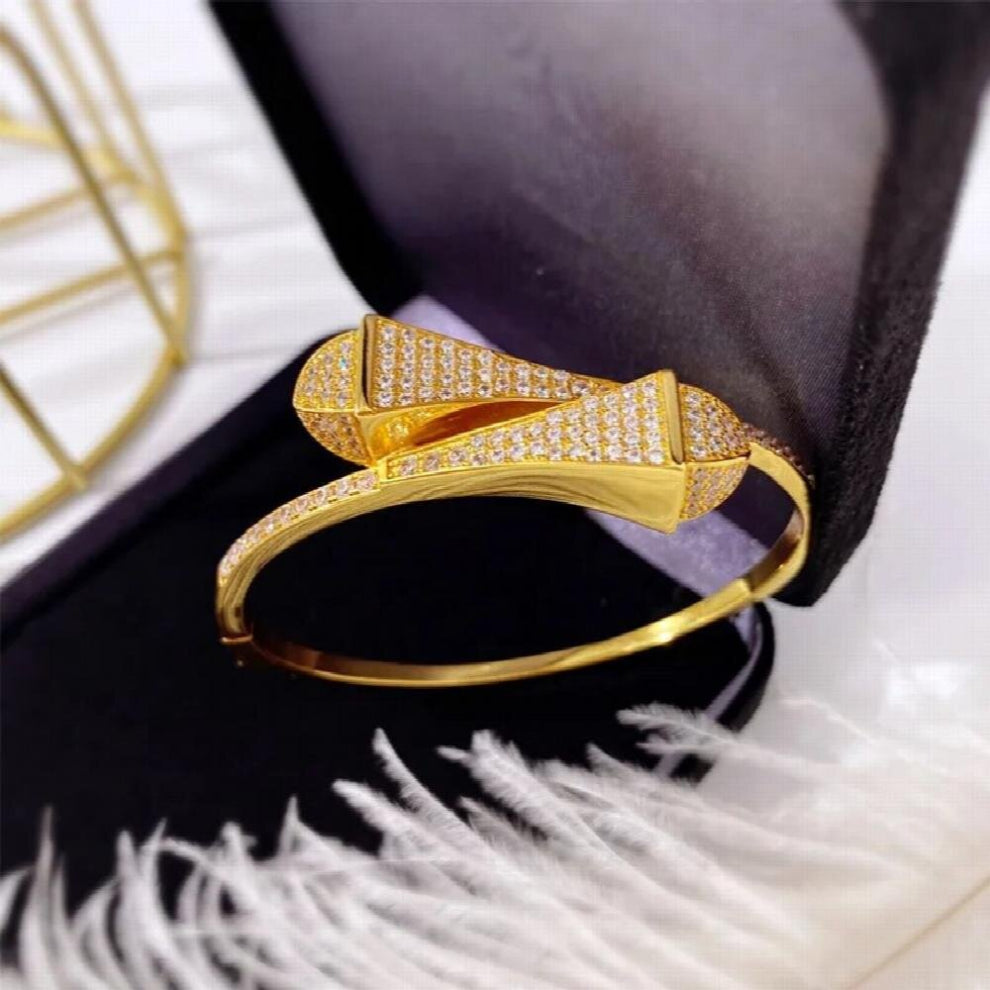 Twin Pagodas Style Bangle 6 Kinds Of Green Red Purple Triangle Malachite Bracelet&Bangle For Women