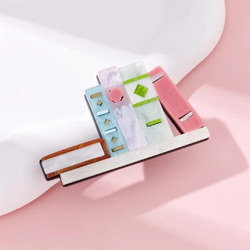 Books and Shelves Brooch for Woman Acrylic Material Creative Funny Sweet Trends Birthday Accessories