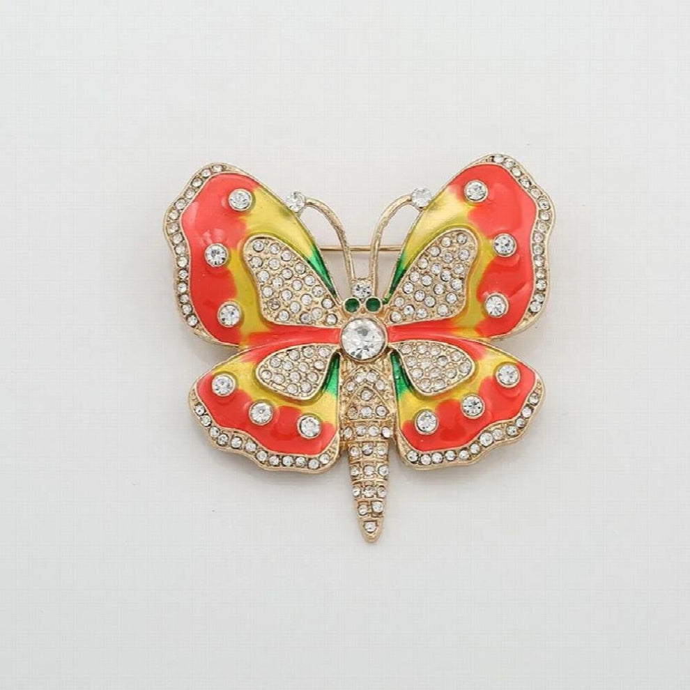 Drops of glaze butterflies butterflies set auger winter sweater cardigan coat dust coat fashionable joker brooch