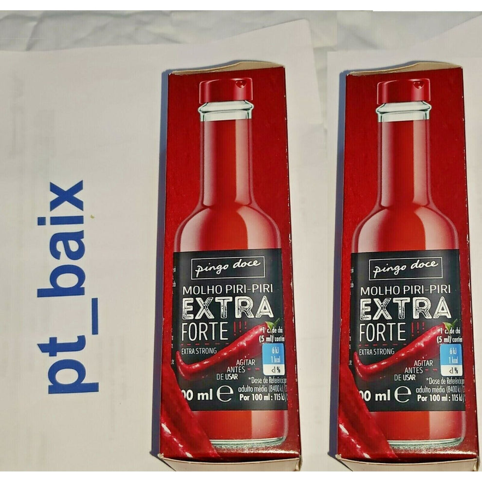 2x Piri piri chili pepper hot sauce Portugal EXTRA STRONG