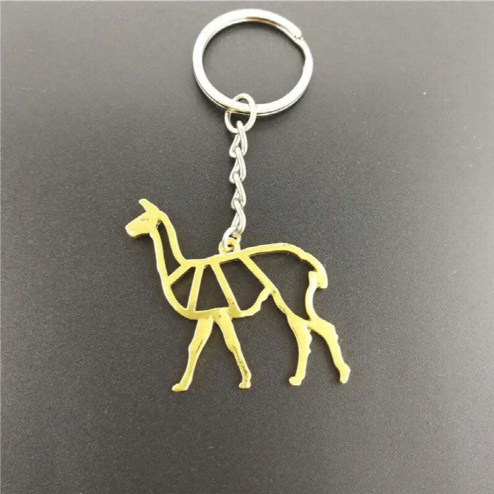 Jewelry Alpaca Key Chain Origami Alpaca Charm Pendant&keychain For Women Gift Keyring Jewelry