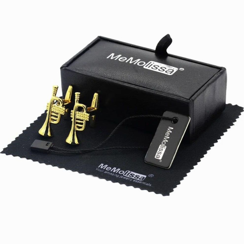 MeMolissa Display Box Set Cufflinks Classic Letter Cufflinks for Men High