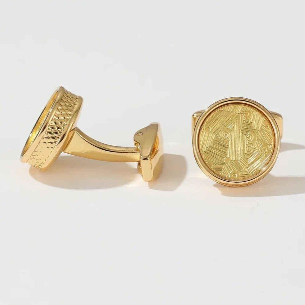 French Cufflinks Retro Pattern Mens High-quality Cuff Buttons Male Jewelry Wedding Shirts Accessories