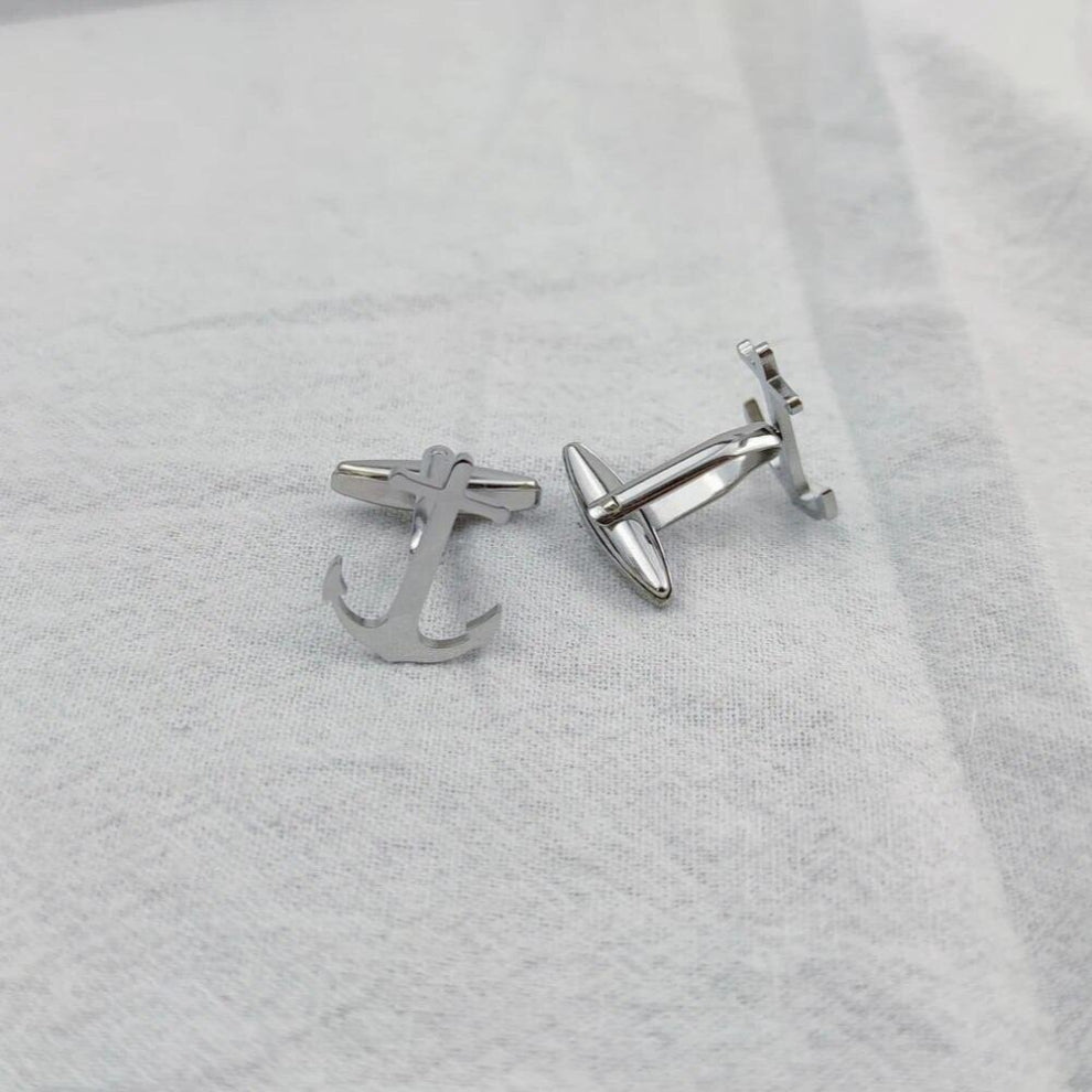 Cufflinks for Men Sailor Anchor Symbol Shirt Buttons Stainless Steel Jewelry Wedding Gift gemelos para hombre camisa Encourage