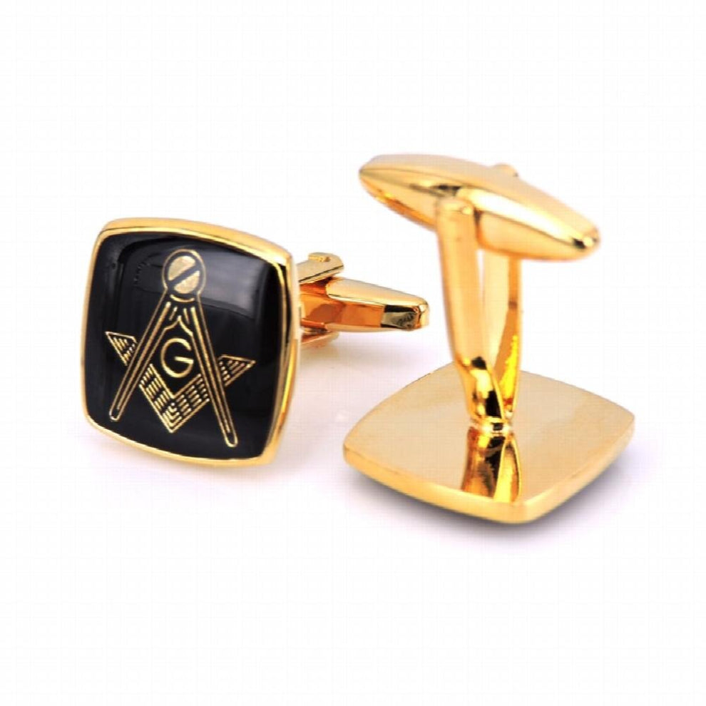 WN stainless steel enamel enamel French shirts cufflinks masonic masonic cufflinks brands to a