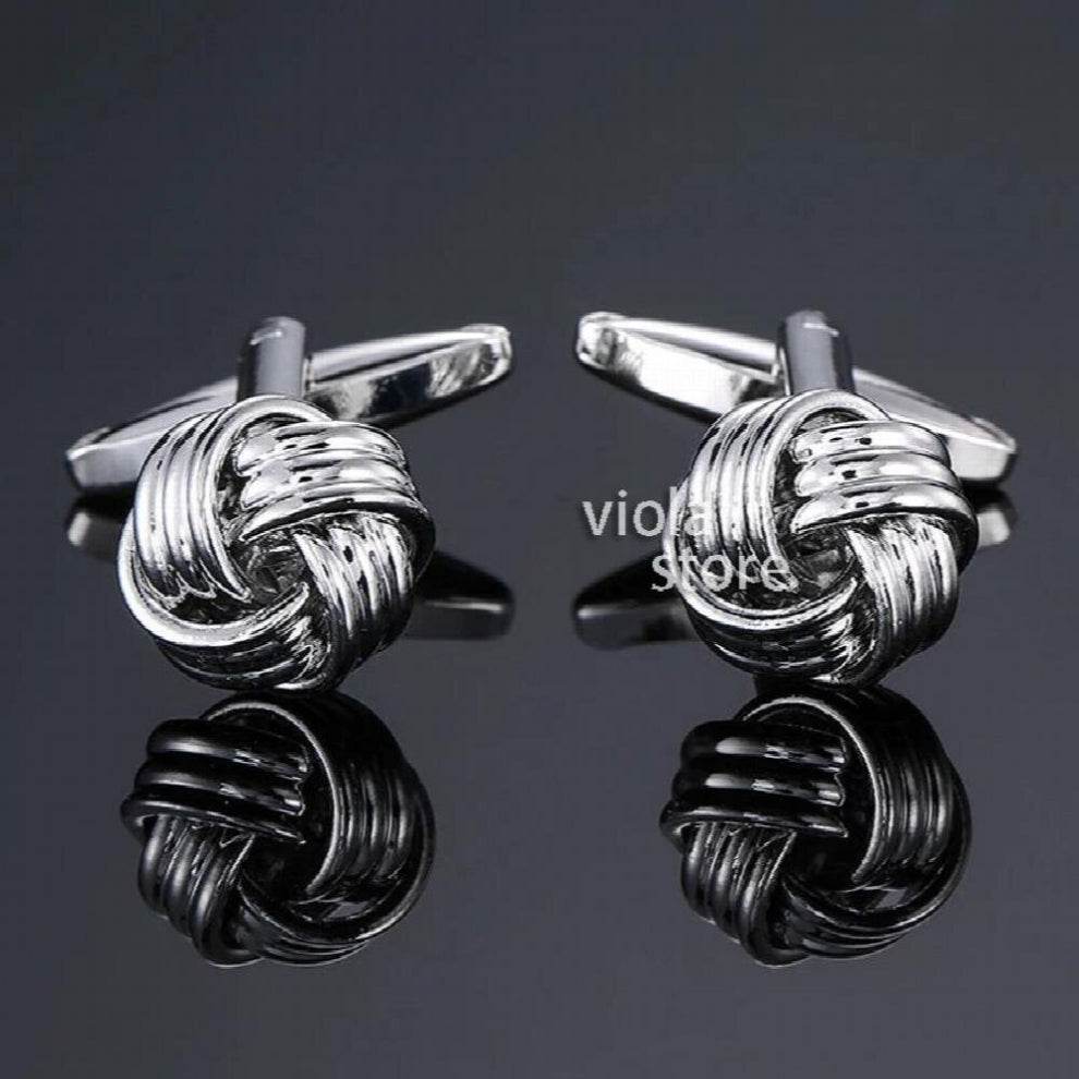 Copper Plated Cufflinks Stainless Steel Wedding Commercial Classic Gentleman Tie Bar Cuff-link Sleeve Button Accessory Gift