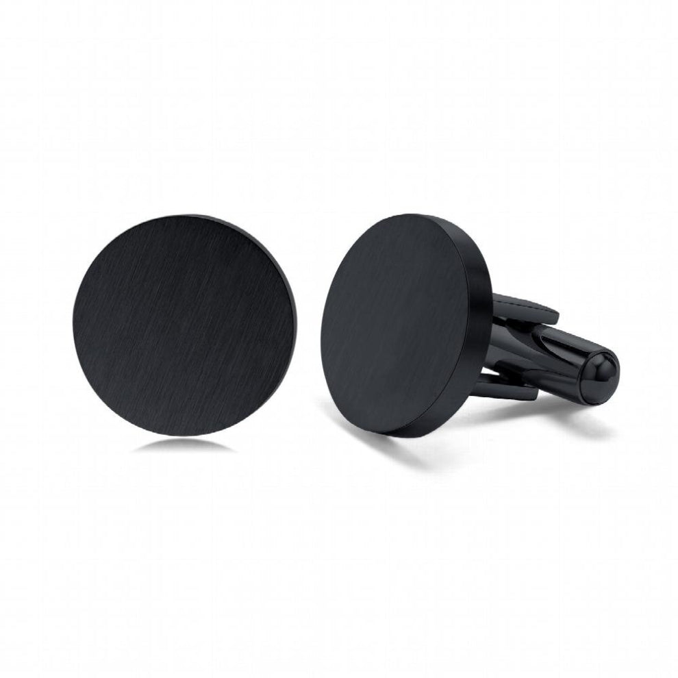 2PCS Geometric Cufflinks for Men, Square Round Oval Shaped Groomsmen Shirt Accessory, Fathers Gift