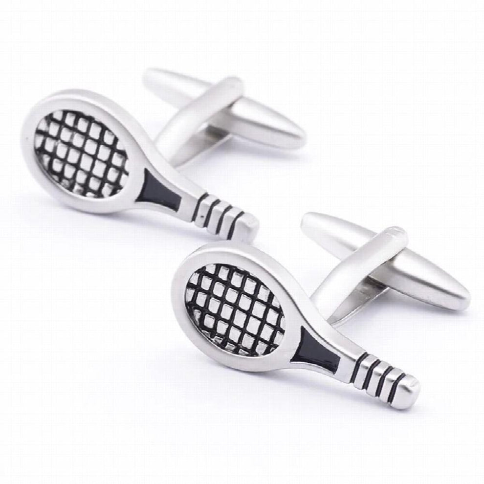 Tennis Racket Modelling Cufflinks For Mens Novel Cufflinks High cufflink tennis