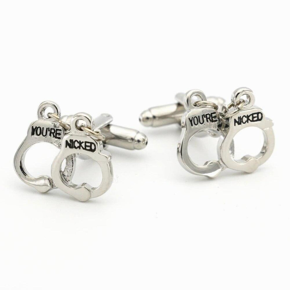 2sets & retail Newest Arrival Cufflinks Handcuffs Cufflinks