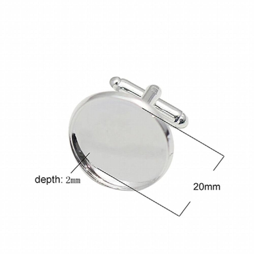 Beadsnice ID8898C Cufflinks Personalized Round Cufflinks Blanks Jewelry Finding