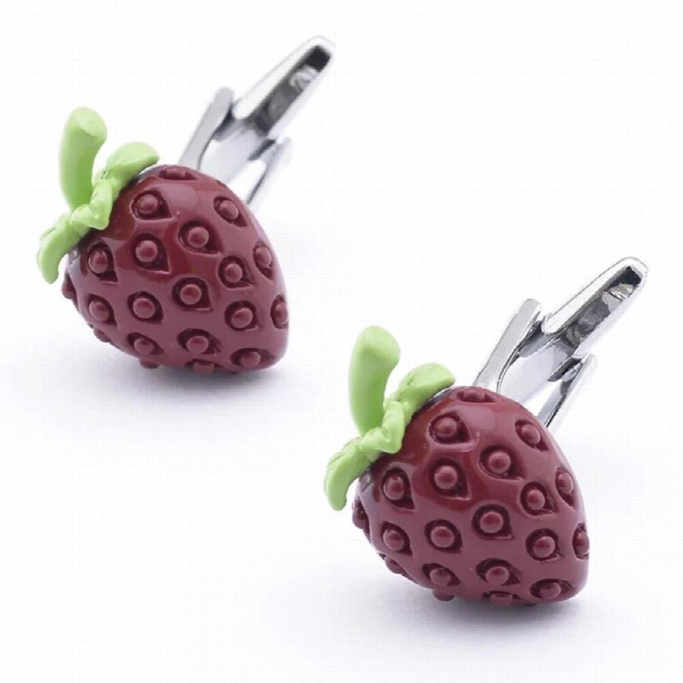 Grape Cufflinks retail purple novelty fruit strawberry cufflinks men cufflinks whoelsale&retail