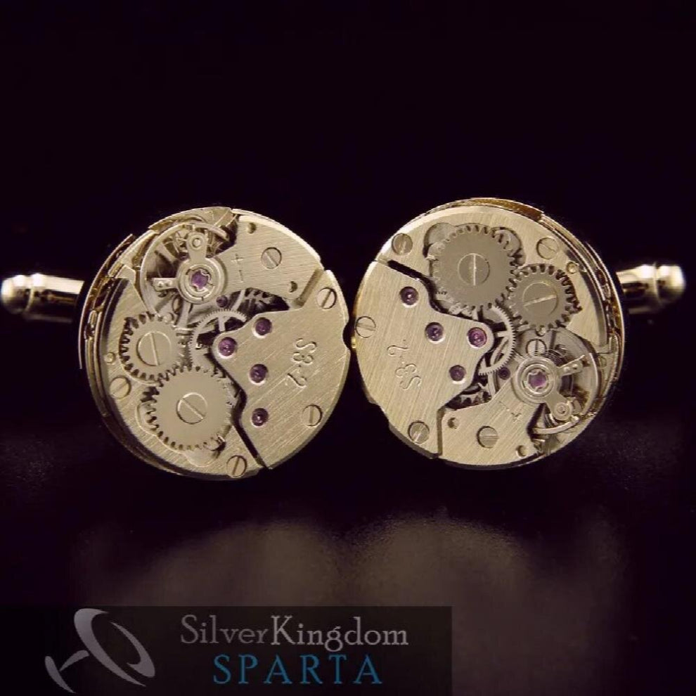 Edition High metal Mechanical Watch Core cufflink mens + !!! metal buttons