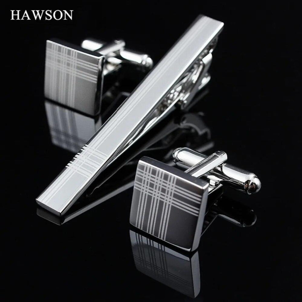 Arrival Plain Cuff Link And Tie Clips Sets For Men Shirts Accessories Jewelry