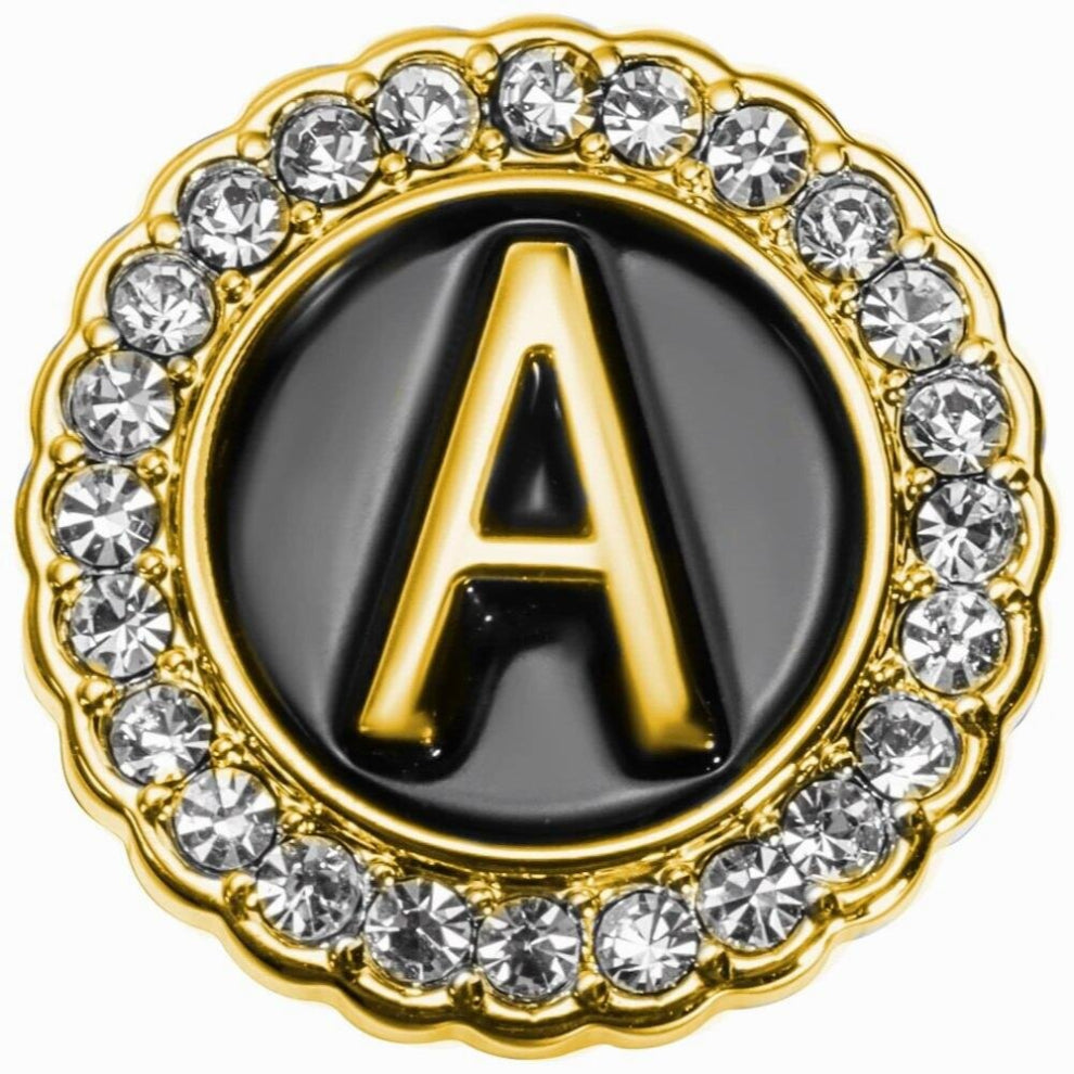 Personalized Letter Crystal Cufflinks and Tie Buckle Set for Tie and French Cuffs or Dress Shirt ,Gift for him