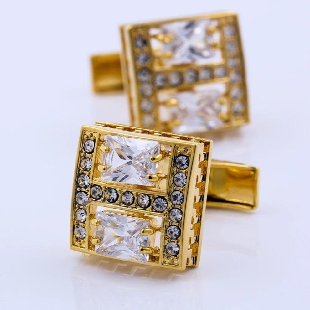hot jewelry in for men Gold-color cufflinks shirts button wedding men guests