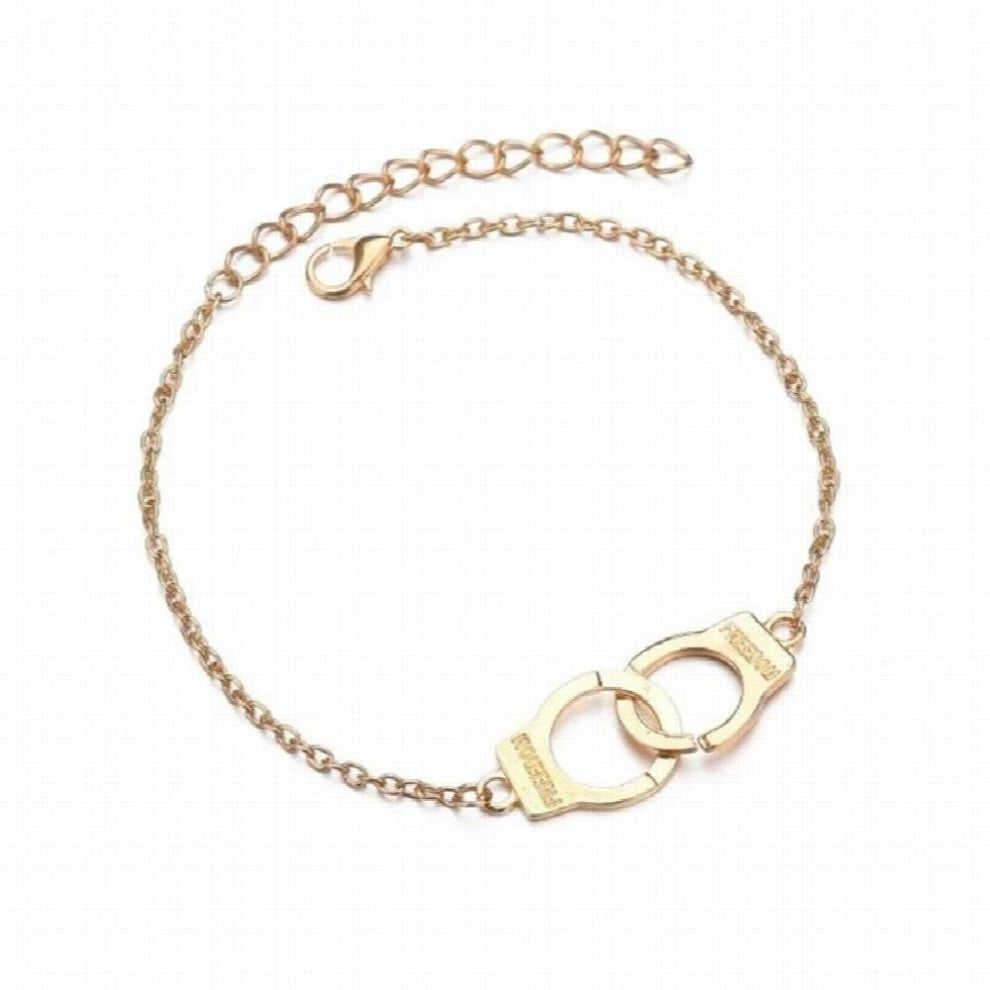 lx002 Summer Beach Europe Vintage Alloy Handcuffs Anklet Womens Jewelry Accessories