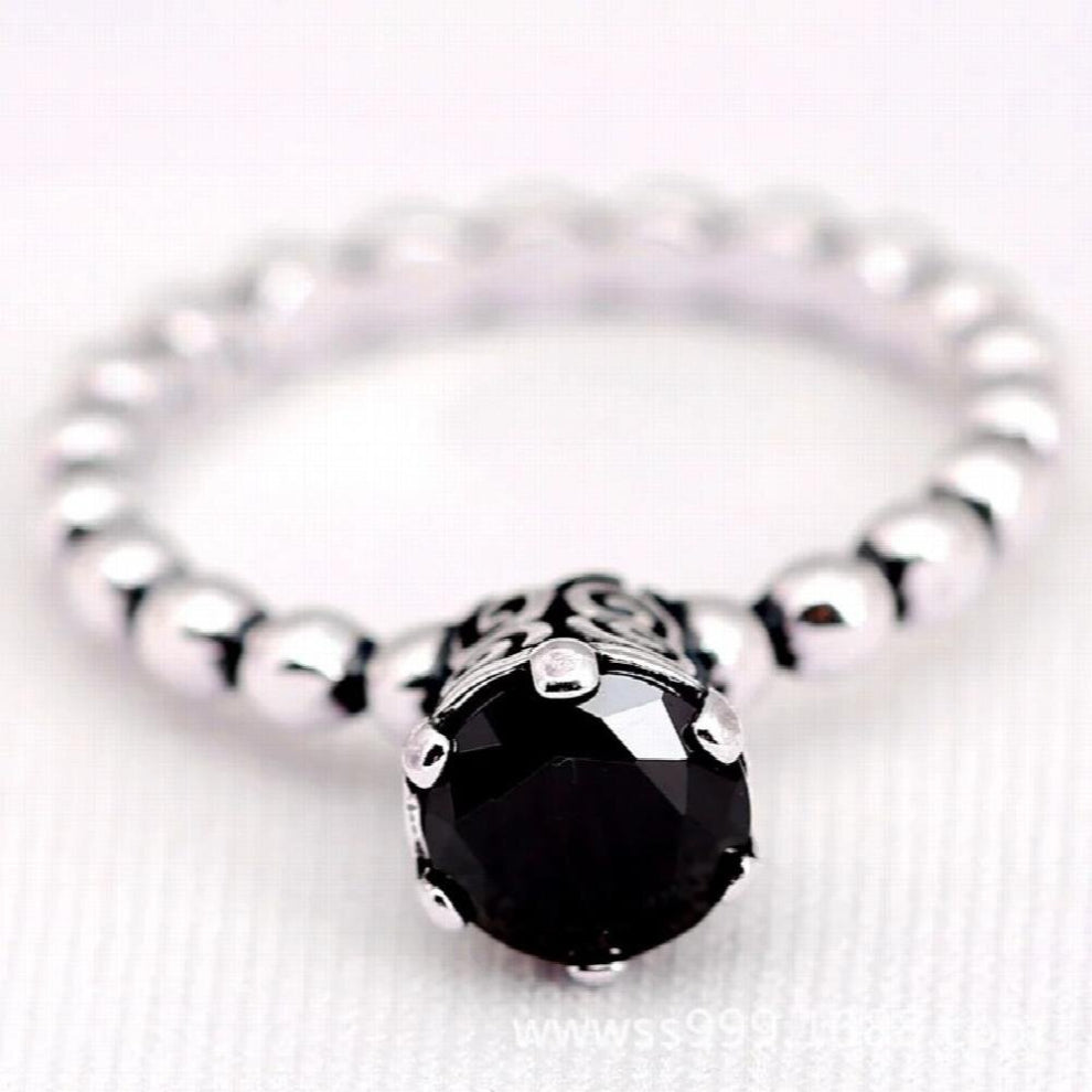 S925 Silver Ring Bubble Rings For Women Wedding Party Gift fit Lady Fine Jewelry