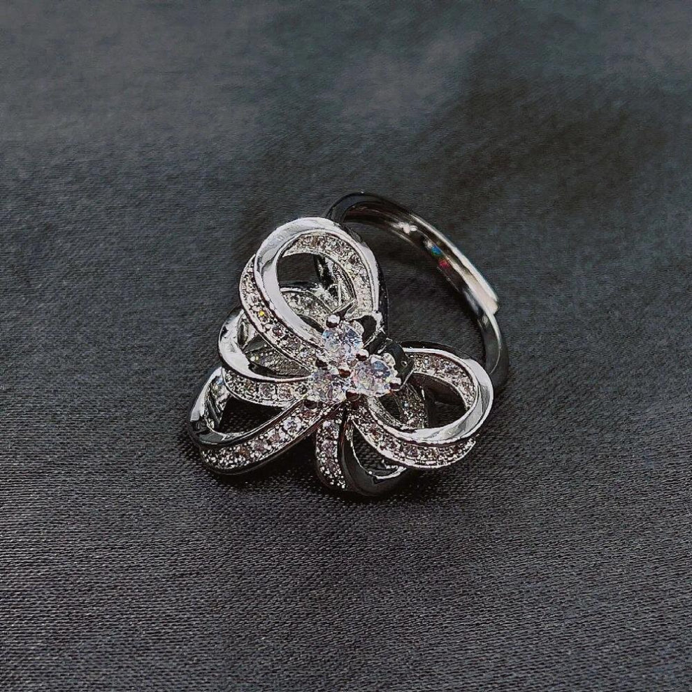 Silver Vintage Jewelry Set Lab Emerald Zirconia Women Banquet Party Ring-Earring-Necklace-Bracelet