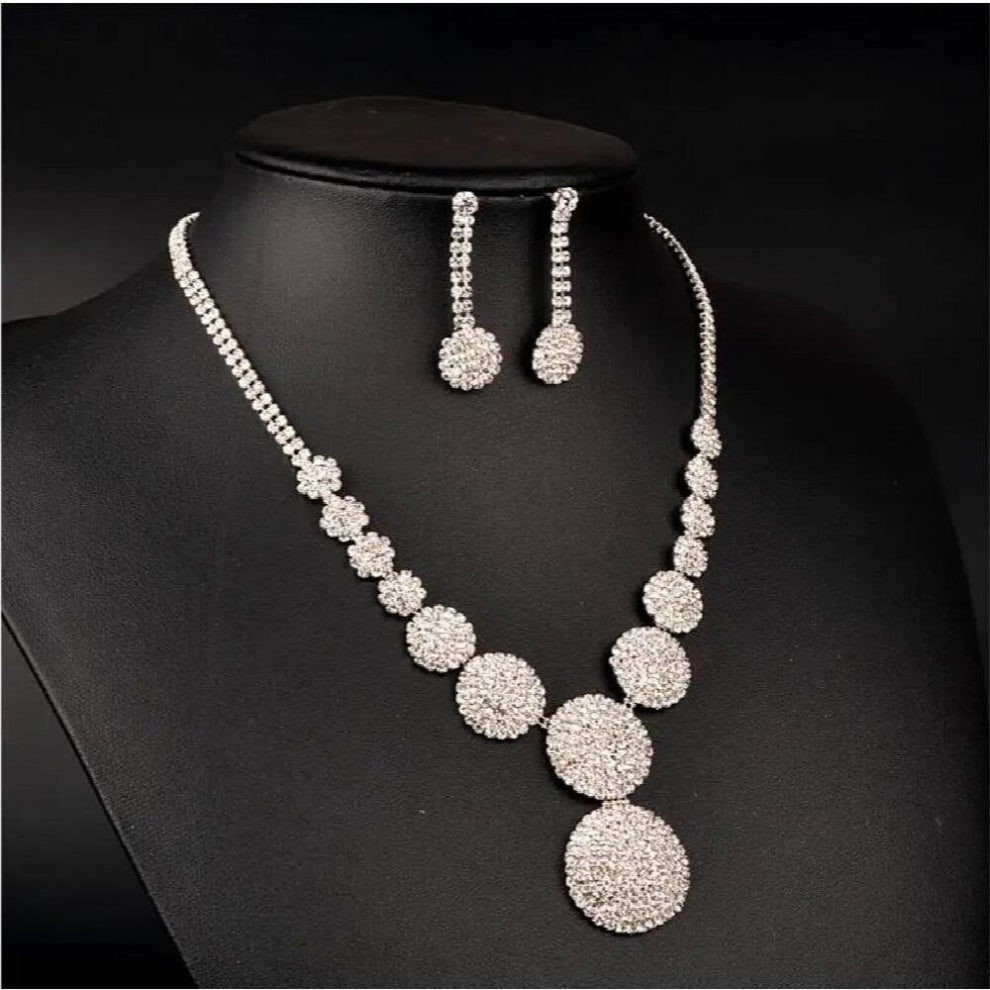 Jewelry & Accessories,Fashion Jewelry Sets. Bridal jewelry, Wedding jewelry, Zircon necklace earrings set