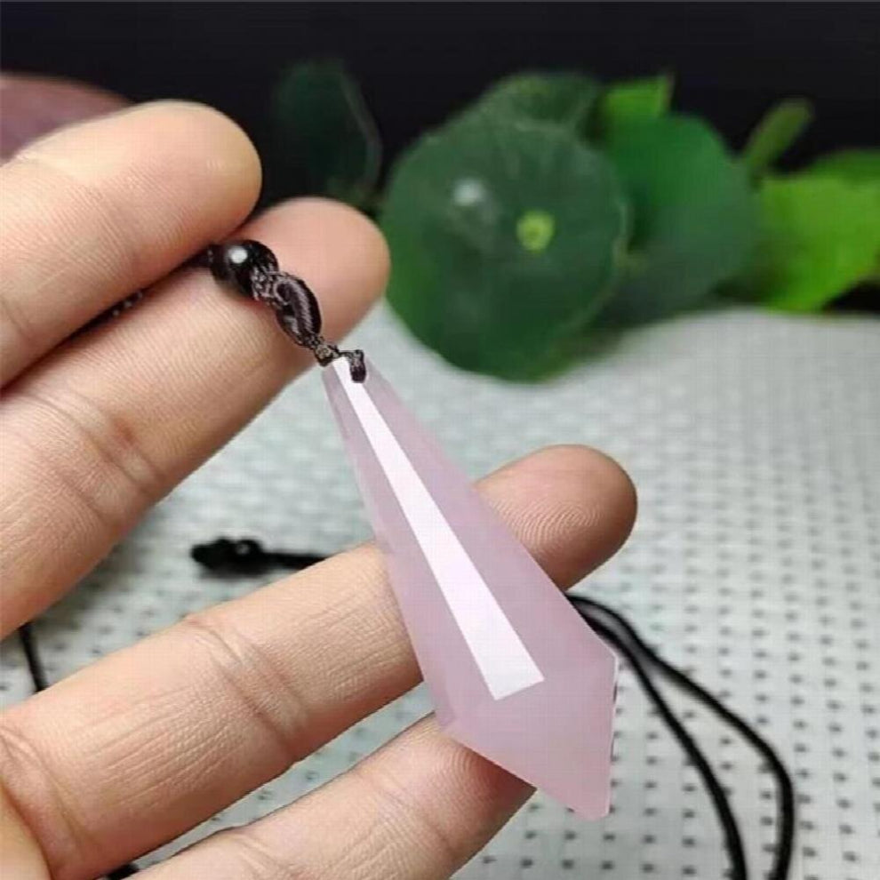 Pendant-Rope, Rose Crystal Jewelry, Spirit, Natural Woman Trinkets