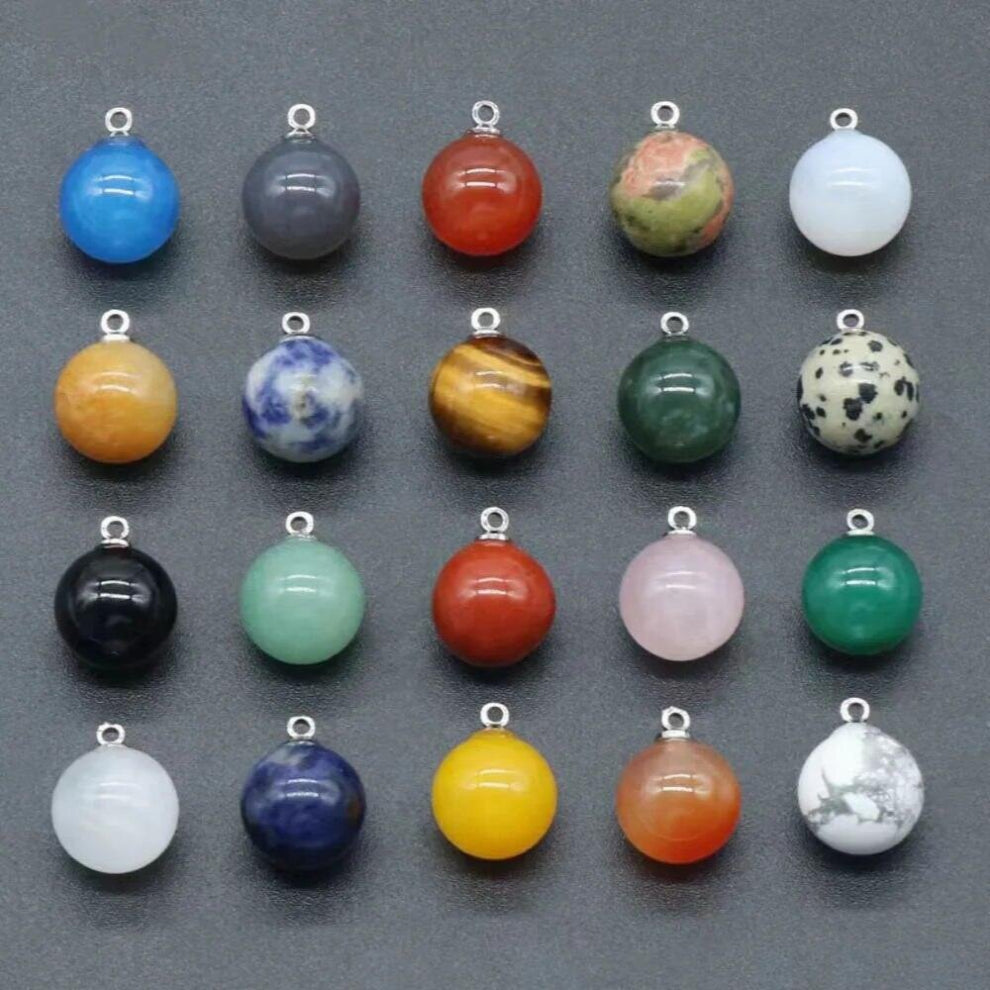 Natural roses quartz stone 12mm round ball necklace pendant-earrings jewelry for women 50pcs-lot