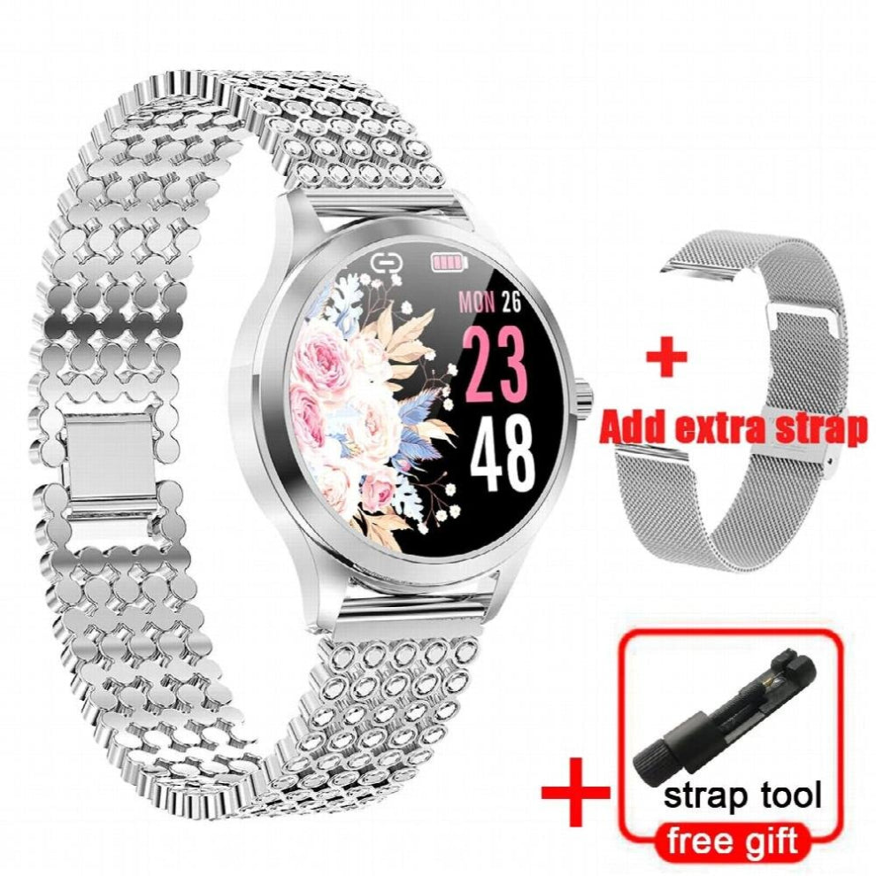 LW07 Ladies women watch Women DIY Dial Heart Rate Blood Pressure Monitor Fitness Watches Offline Payment Smart Bracelet Watch