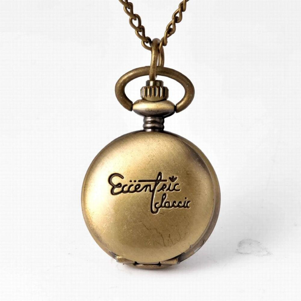 (3108) 12 pcs-lot Vintage Antique Mini Latin engrave solid Round Pocket Watch Necklaces pendant.birthday party promotion