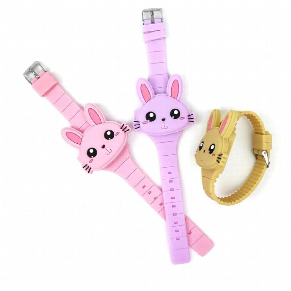 Flip Cover Cartoon Digital Kids Watches Electronic Children Watch Rubber for Boy Girls Student Child Clock Reloj Infantil Saati