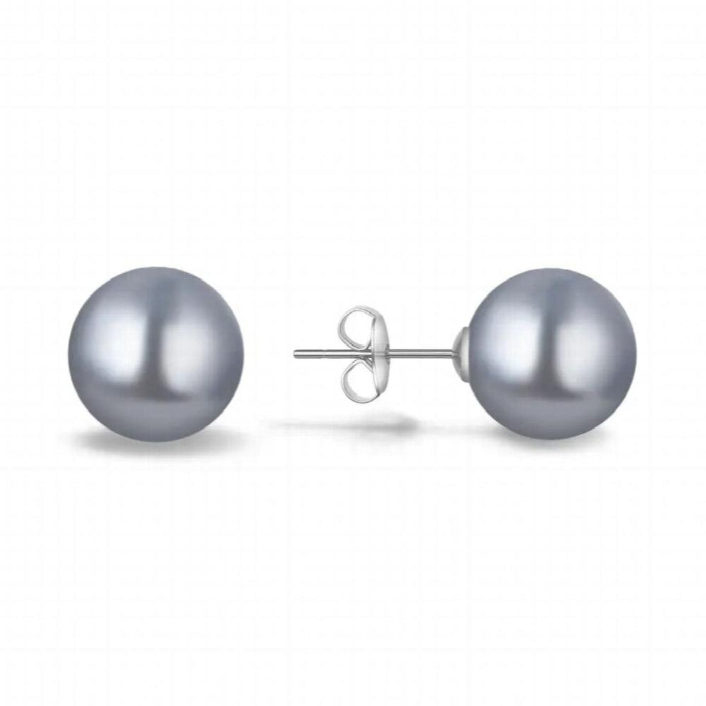 Gray Pearls Earrings for Women Wedding Fine Jewelry Piercing Earring Hoops Bohemia Pendientes Necklaces