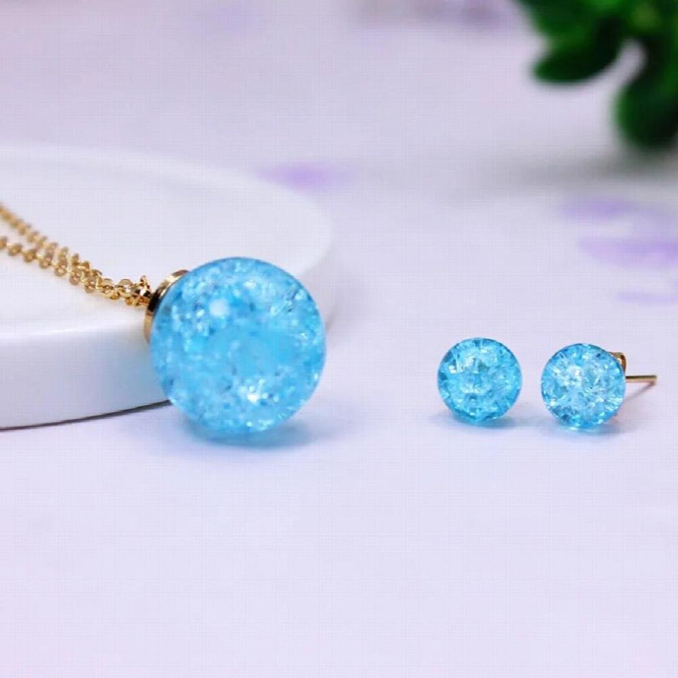 jewelry set candy stud earrings for women necklaces&pendant