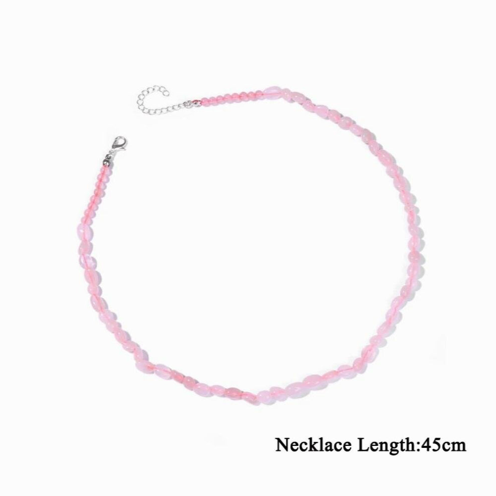 Irregular Natural Stone Beads Necklaces For Women Gravel Chip Stone Bracelet Adjustable Amethysts Labradorite Chain Bracelet