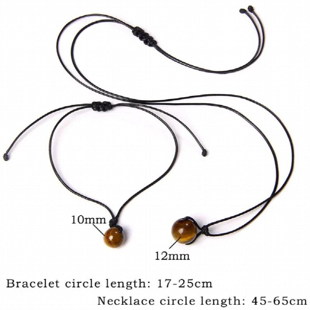 12 Styles Natural Stone Bracelets&Necklaces Minimalist Red Beads Jewelry Set For Women Men Classic Couple Love Gift