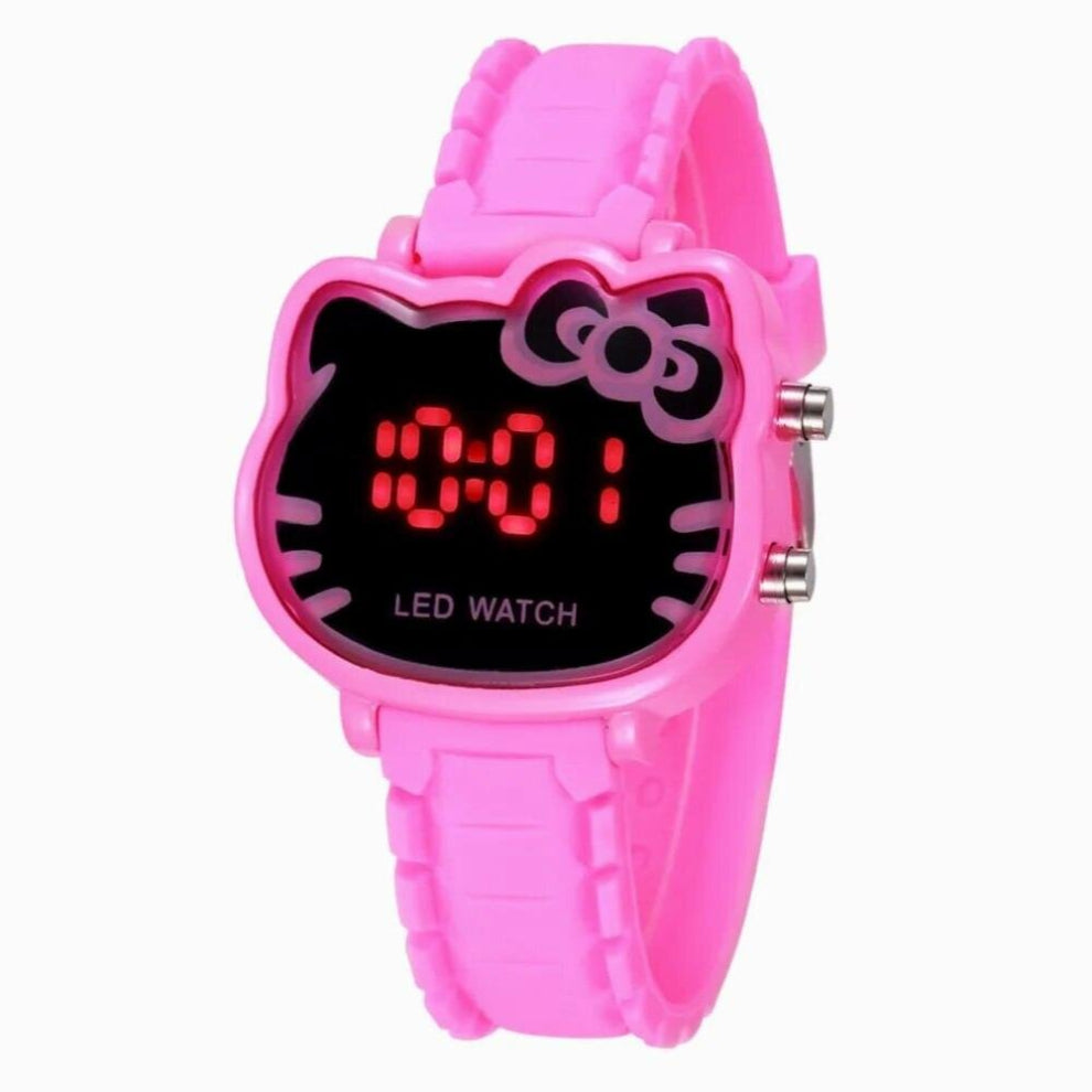 Cartoon Electronic Digital Watch Kids Watch Girls Watch Soft Silicone Small Wristband Clock relogio infantil