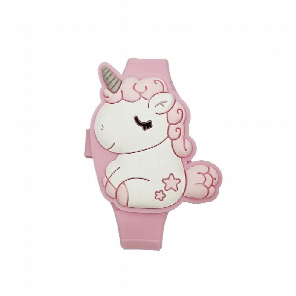 Cartoons Girl Unicorn childrens watch girl Macaron LED Silicone Watch Children student electronic watch clock Reloj Infantil