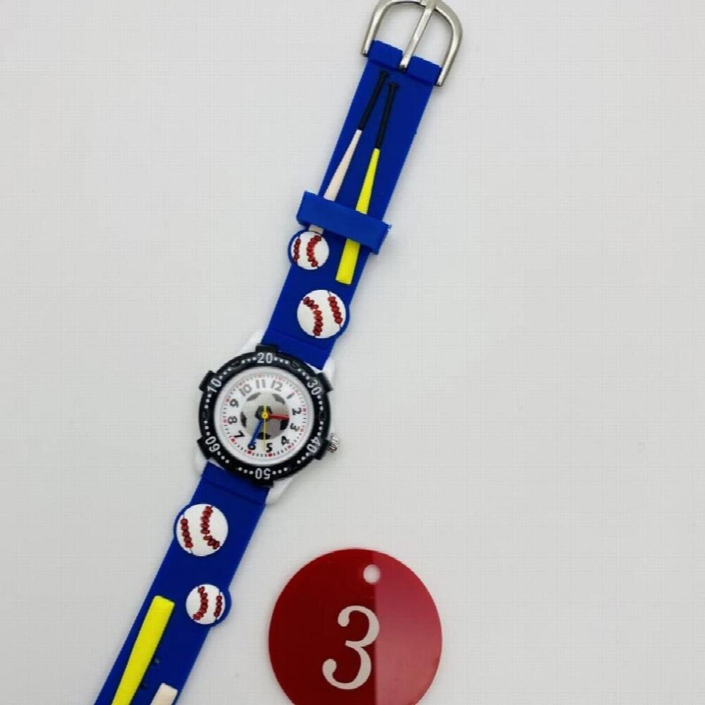 Cartoon Rotatable Football Dial Boy Quartz Watch Sky Luminous Girl Baby Waterproof Clock Birthday Gift Reloj Infantil