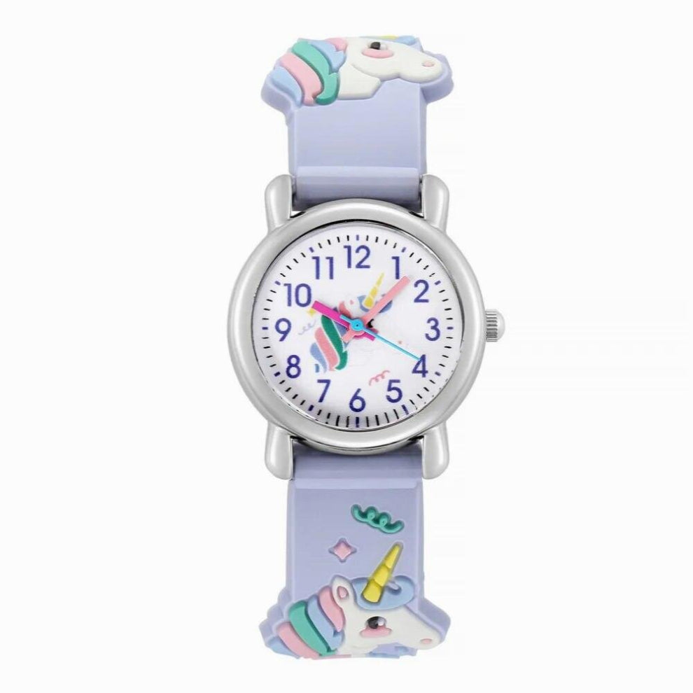 Kids Watch Children Girls Boys Students Unicorn Colourful Silicone Watches Lovely Stars Party Gift Quartz Wrist Watch