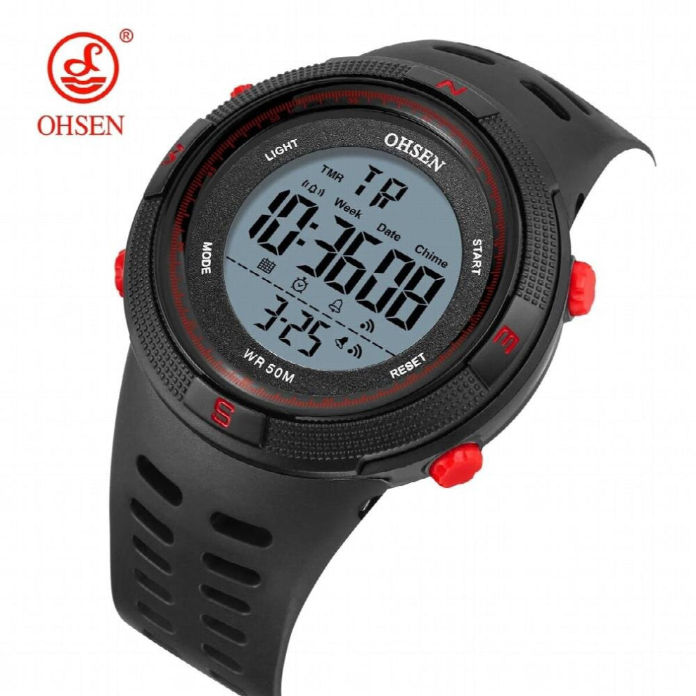 Digital Led Men Sport Watch reloj hombre 50M Diving Silicone bracelet men military electronic wristwatches male clocks