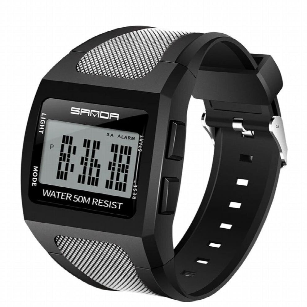 SANDA Sport Men Relogio Masculino LED Digital Diving Swimming Reloj Hombre Acrylic Mirror Sumergible Wristwatch