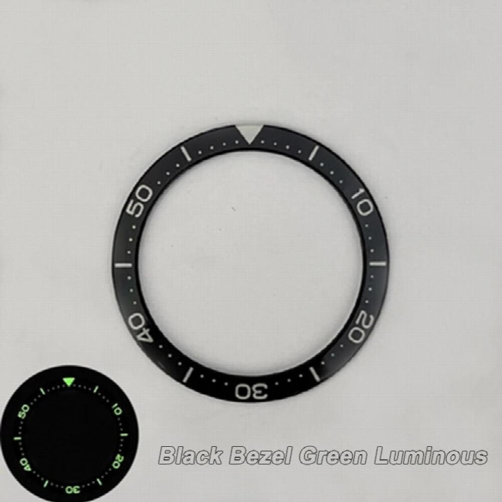 C3-BGW9 Green-Blue Luminous Watch Bezel Diving Watch Replacement Ring Outer Diameter 40.3mm Inner 32.8mm Thickness 1.15mm