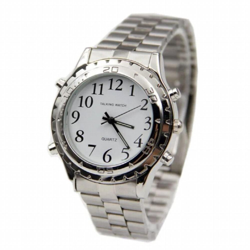 English Talking Clock For Blind Or Visually Impaired Watch Yourself ???? ??????? ???????? Casual Rel?gio Masculino Reloj Hombre